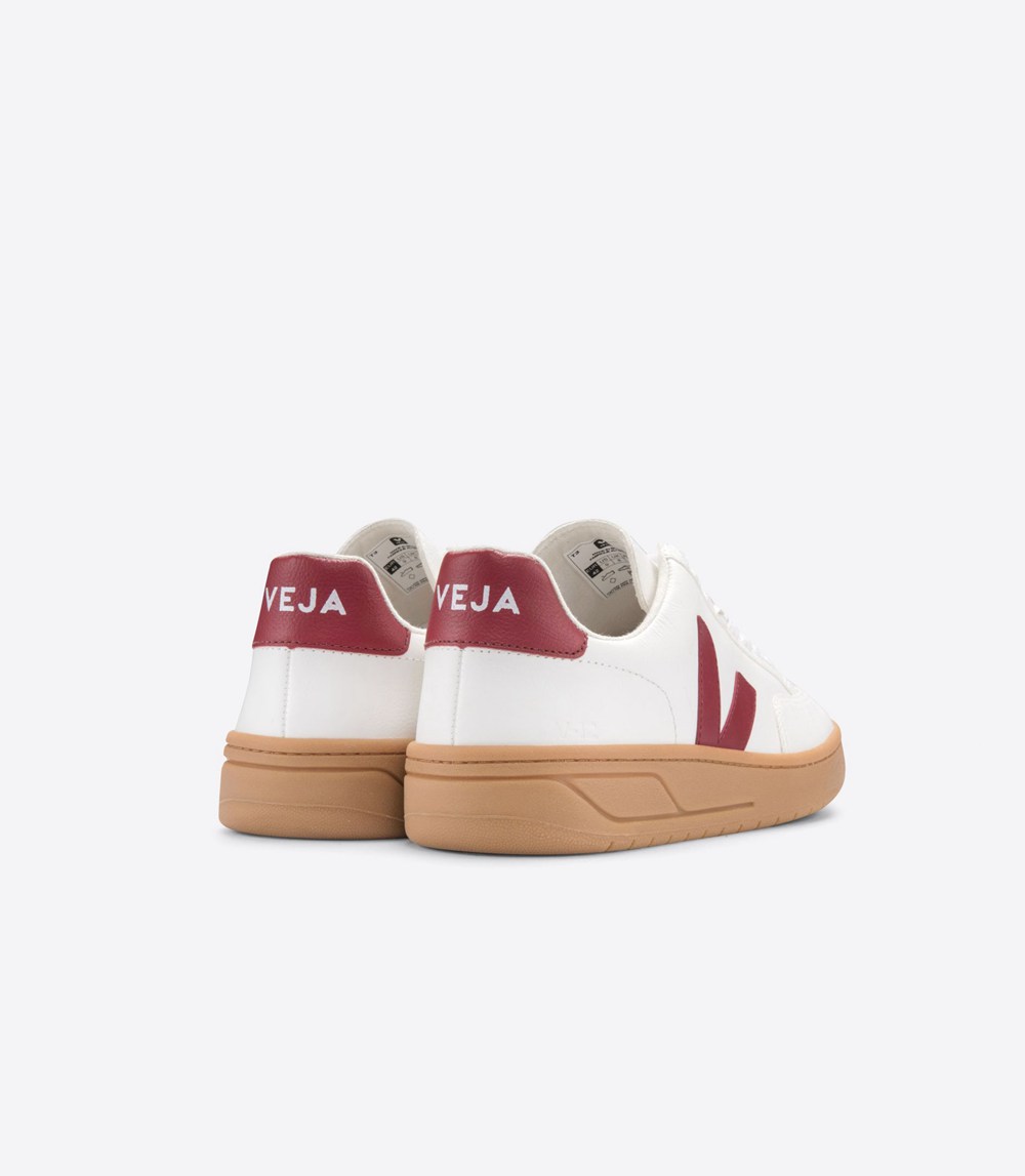 Veja Trainers Mens White - V-12 Leather - QHRZ-94280